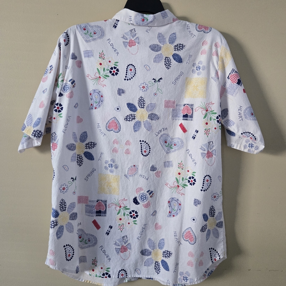 Separate Issue . Colorful Patterned Button-Up Shi… - image 2